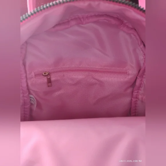 VEGAN LEATHER CHERRY DESIGN MINI BACKPACK - Picture 5 of 10